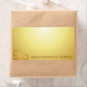 Ondertekend door Author Gold Swirl Etiket (Insitu)