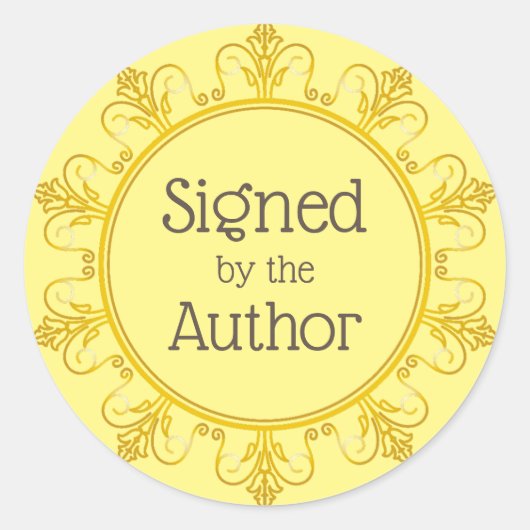 Ondertekend door de auteur sticker (Voorkant)