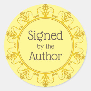 Ondertekend door de auteur sticker