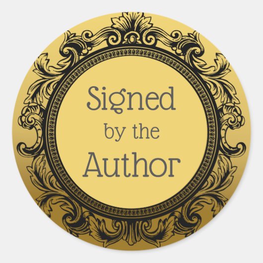 Ondertekend door de auteur sticker (Voorkant)