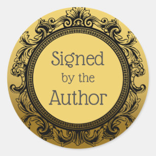 Ondertekend door de auteur sticker