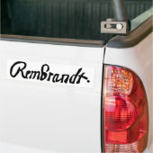 Ondertekend door Rembrandt Bumpersticker (Op Truck)