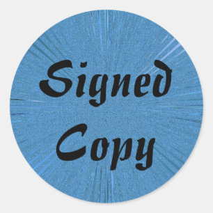 Ondertekend Exemplaar - Ronde Stickers (#1)