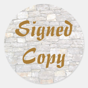 Ondertekend Exemplaar - Ronde Stickers (#17)