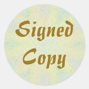 Ondertekend Exemplaar - Ronde Stickers (#23)