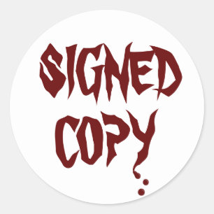 Ondertekend Exemplaar - Ronde Stickers (#46)