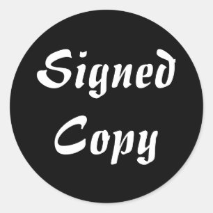 Ondertekend Exemplaar - Ronde Stickers (#51)