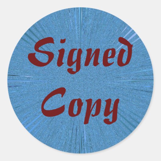 Ondertekend Exemplaar - Ronde Stickers (#7) (Voorkant)