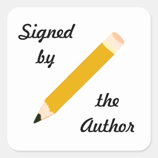 Ondertekend Exemplaar - Vierkante Stickers (#28) (Voorkant)