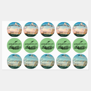 Ondertekende kopie & naam auteur Bookplate Labels