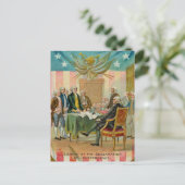 ondertekening van de onafhankelijkheidsverklaring briefkaart (Staand voorkant)