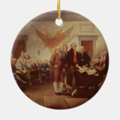 Ondertekening van de onafhankelijkheidsverklaring, keramisch ornament (Achterkant)