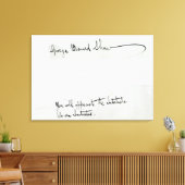 Ondertekening van George Bernard Shaw Canvas Afdruk (Insitu (Woonkamer))