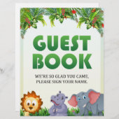 Ondertekening van het gastboek [Dierthema] Briefhoofd (Voorkant / Achterkant)