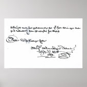 Ondertekening van Johan de Witt Poster (Voorkant)