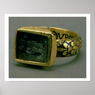 Ondertekening van koning Louis IX van Frankrijk (S Poster