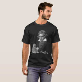 Ondertekening van Ludwig Van Beethoven T-shirt