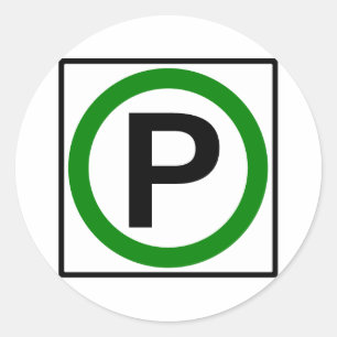 Ondertekening voor toegestane snelweg ronde sticker