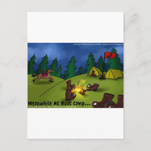 Ondertussen @ Boot Camp Funny T - shirts Kaarten G (Voorkant)