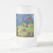 Ondertussen @ Boot Camp Funny T - shirts Kaarten G Matglas Bierpul (Voorkant rechts)