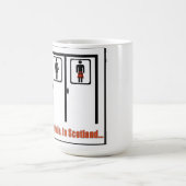 Ondertussen in Schotland grappige mok van grappen (Center)