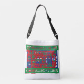 Onderverdeling communicatie crossbody tas (Achterkant)