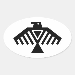 ondervogel ovale sticker