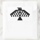 ondervogel rechthoekige sticker (Tas)