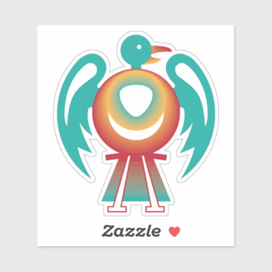 ondervogel sticker (Vel)