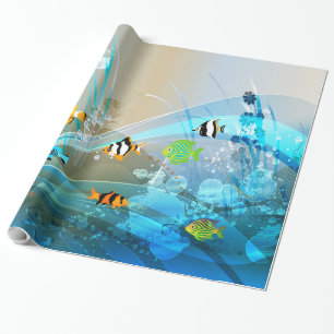 Onderwater 1 Verpakkingspapier Cadeaupapier