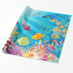 Onderwater 2 Verpakkingspapier Cadeaupapier