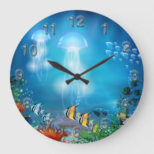 Onderwater 7 Opties voor wandklokken Grote Klok
