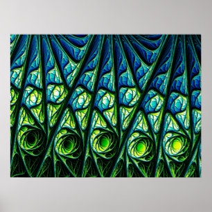 Onderwater Abstract Patroon Poster