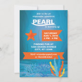 Onderwater Adventure Party 5x7 Uitnodigingen (Voorkant)