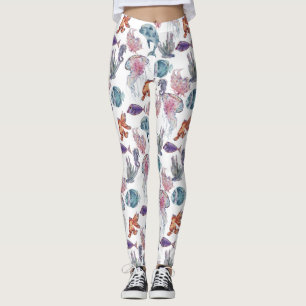 Onderwater Aquarel Compositie Serie Ontwerp 2 Leggings