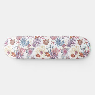 Onderwater Aquarel Compositie Serie Ontwerp 3 Skateboard