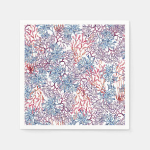 Onderwater Aquarel Compositie Serie Ontwerp 5 Servet