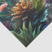 Onderwater avonturen met de vrolijke schildpad. tissuepapier (Detail)