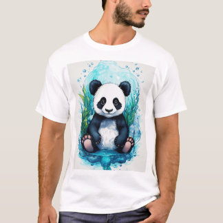 Onderwater Baby Panda Tattoo - Schattig en Artiest T-shirt