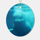 Onderwater Beluga Whale Keramisch Ornament (Links)