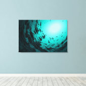 Onderwater - Canvas Print (Insitu (Houten vloer))