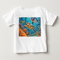 Onderwater Cartoon Rif T-Shirt