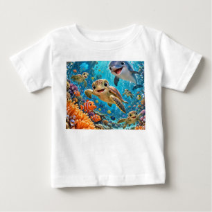 Onderwater Cartoon Rif T-Shirt