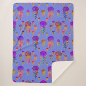 Onderwater Dancing Rainbows Skylight Sherpa Deken (Voorkant)