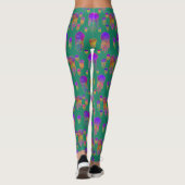 Onderwater Dancing Rainbows Zee Groen Leggings (Achterkant)
