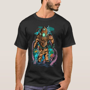 Onderwater Duiker Scuba Duiken Scuba Duiker Kostu T-shirt