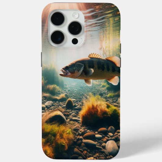 Onderwater grote mondbas Case-Mate iPhone case (Achterkant)