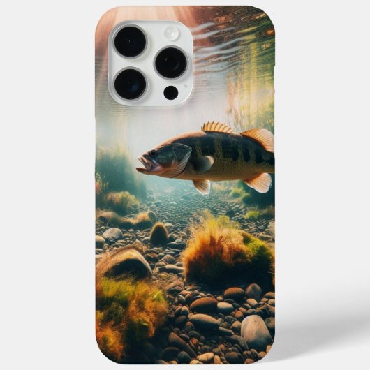 Onderwater grote mondbas Case-Mate iPhone case (Achterkant)