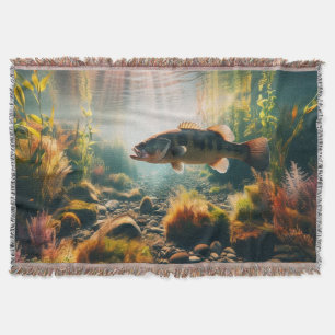 Onderwater grote mondbas deken