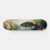Onderwater grote mondbas skateboard (Horizontaal)